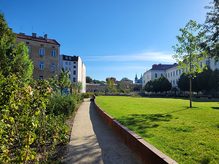 Park im. Wisławy Szymborskiej. Fot. Zarząd Zieleni Miejskiej w Krakowie